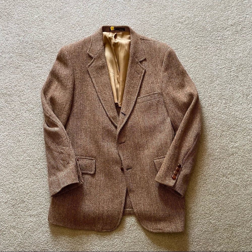 Harris Tweed Brown Sportcoat - SEE MEASUREMENTS